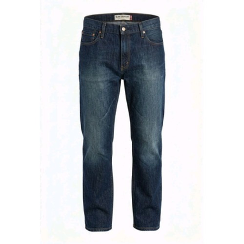 Levis 514 Jeans Mens 36x32 Blue Medium Wash Slim Straight Denim Classic Casual - Picture 1 of 10